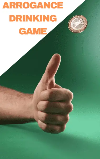 Hand flipping a coin.