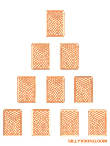 Pyramid drinking game set of deck cards.