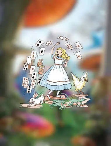Alice in wonderland drinking game with friends