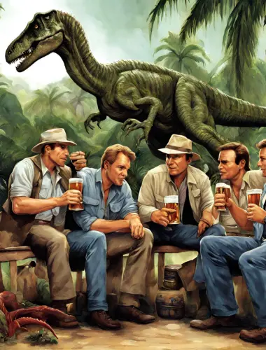 The Jurassic Park Drinking Game with friends