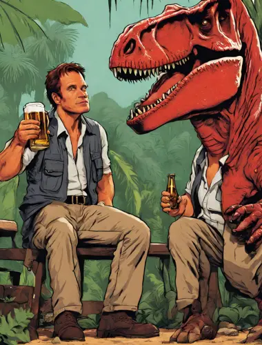 The Jurassic Park Drinking Game in the weekend