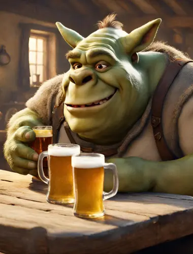 Shrek drinking game with friends